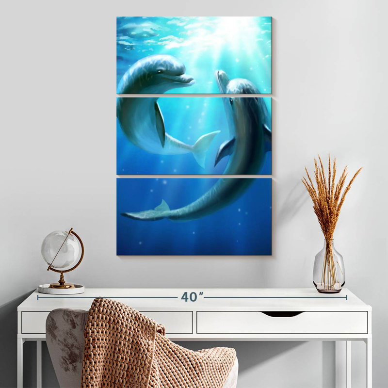 «Brampt Dolphin Best Friends», H 32 po x l 20 po