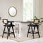 Chic Resin Webbing Back Bar Stool Set, Enhancing Your Bar Ambiance
