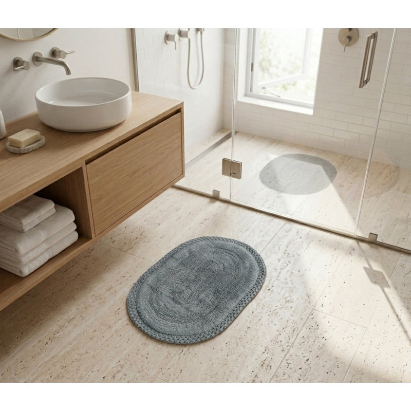 Tapis pour salle de bain Adiraica, Gris