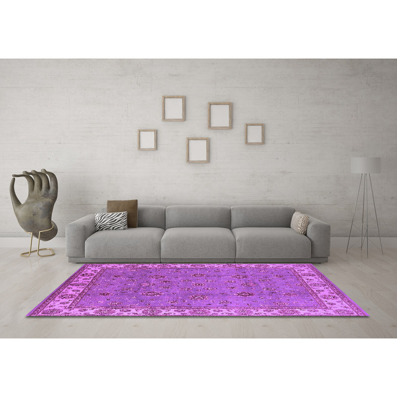 Lekeysha Oriental Indoor Rug, Round 6'
