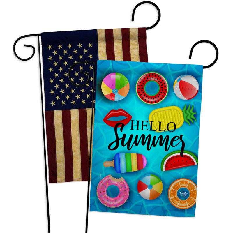 Double Sided 18.5'' H x 13'' W Polyester Garden Flag