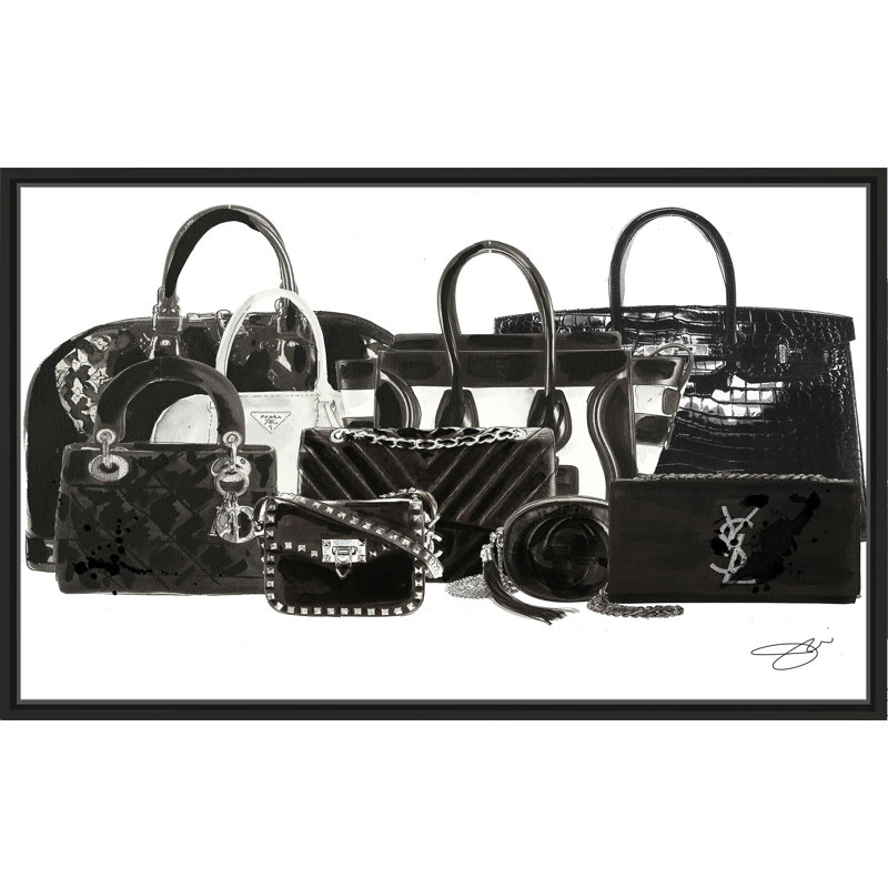 «Bag Goals (Horizontal)» par By Jodi - impression, Cadre flottant noir, H 39,5 po x l 63,5 po x P 2 po