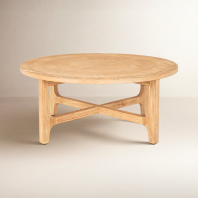 Peach 39" Solid Wood Coffee Table