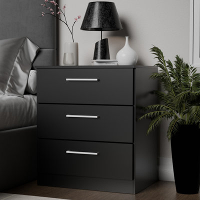 Keithline 3-Drawer Dresser – 25.5”W Modern Compact Bedroom Nightstand