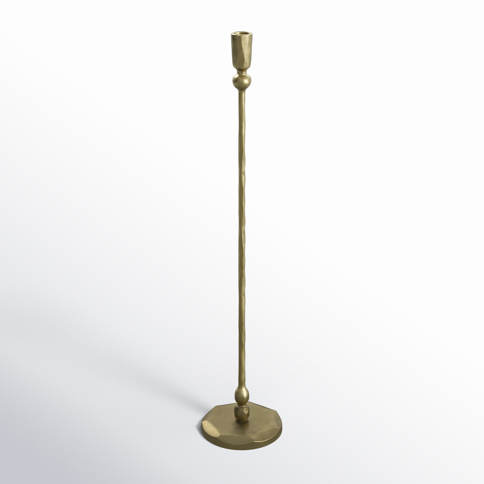 Iron Tabletop Candlestick, 20" H x 4" W x 4" D