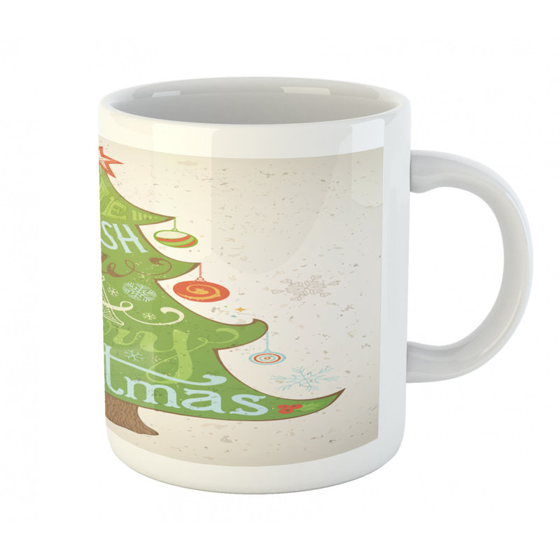 Ornements et grande tasse à café star