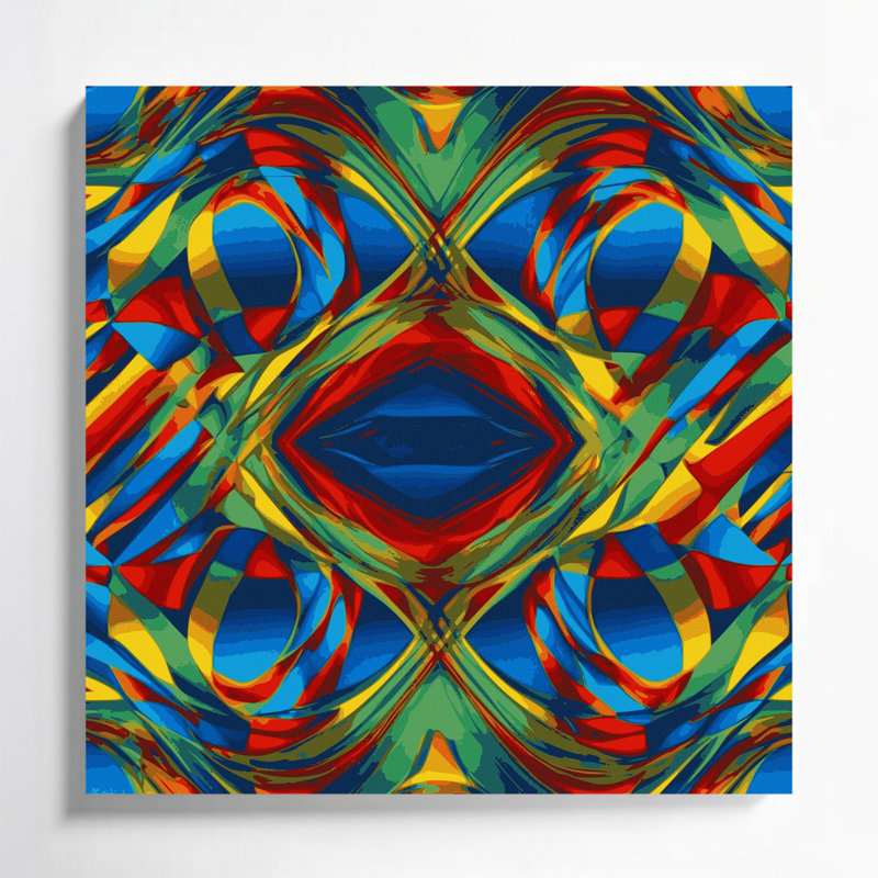 Art mural sur toile Op Op 44, 12" H x 12" W