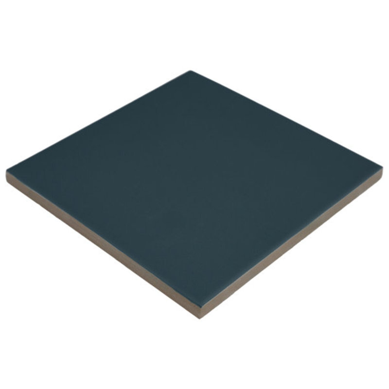 Born 5X5 Matte Porcelain Tile, Teal Blue