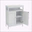 Armoire de salle de bain polyvalente avec portes à double volet et beaucoup de rangement