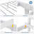 Twin Size Bed Frame with Headboard and Footboard, Bed Mattress Foundation with Storage No Box Spring Needed Noise Free Easy Assembly, White-1280073355