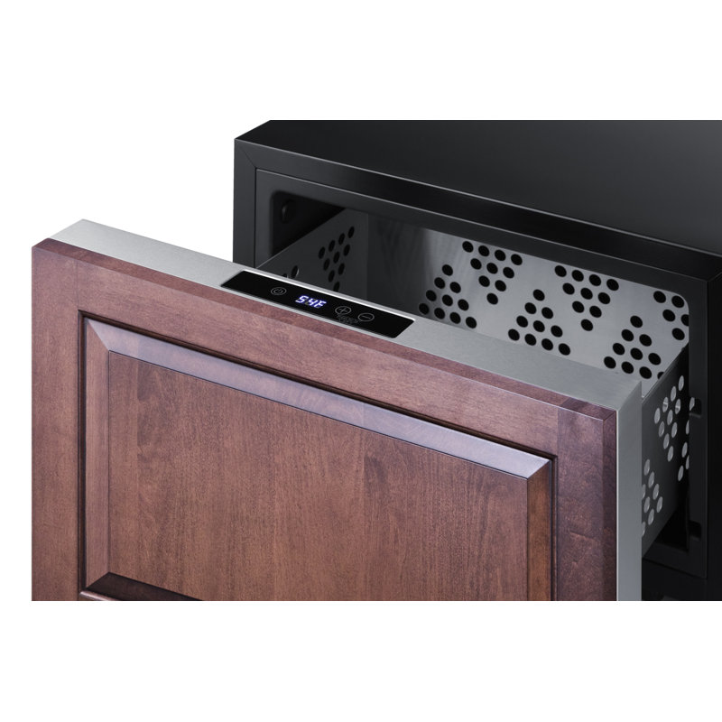 Summit Appliance 18" Wide Panel Ready Built-In BeautiFridge Cosmetics Refrigerated Drawer