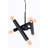 Hawk 6 - Light Black Sputnik Pendant