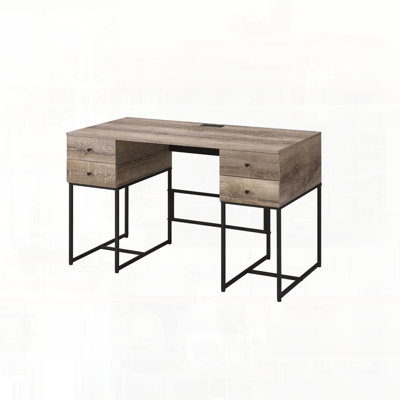 Bureau d'écriture avec port USB au design fonctionnel