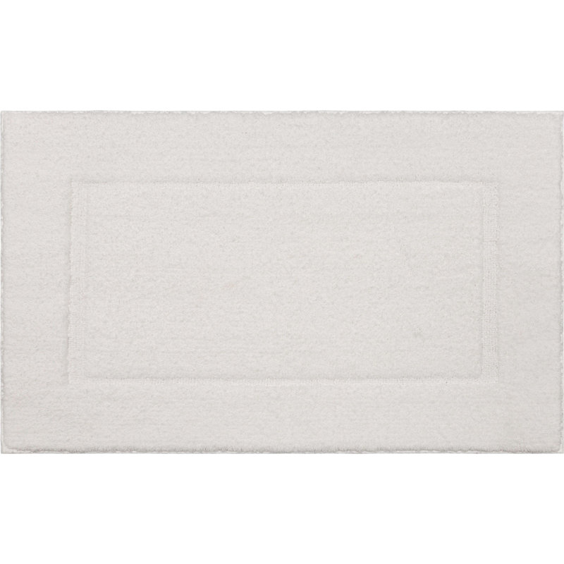 Tapis pour salle de bain Linquist, L 17 po x L 24 po, Blanc éclatant