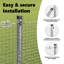 140cm H x 1000cm W Steel Border Fencing