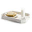40.6 cm Vintage White Serving Tray