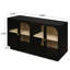 Armoire de rangement avec porte en acrylique pour le salon, la salle à manger et le bureau