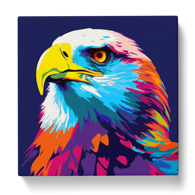 Eagle Pop Art - Wrapped Canvas, 50cm H x 50cm W x 3cm D