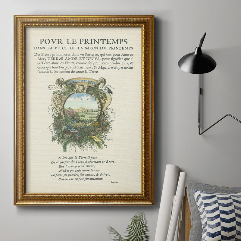 " Printed Embellished Bookplate V ", 16" W x 20" H