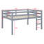 Lit mezzanine en bois avec échelle-1158495975