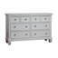 Commode 6 tiroirs Glendale blanc pur