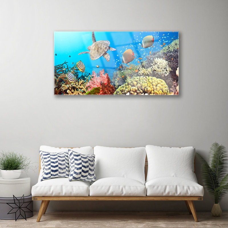 Landscape Coral Reef - No Frame Print on Glass