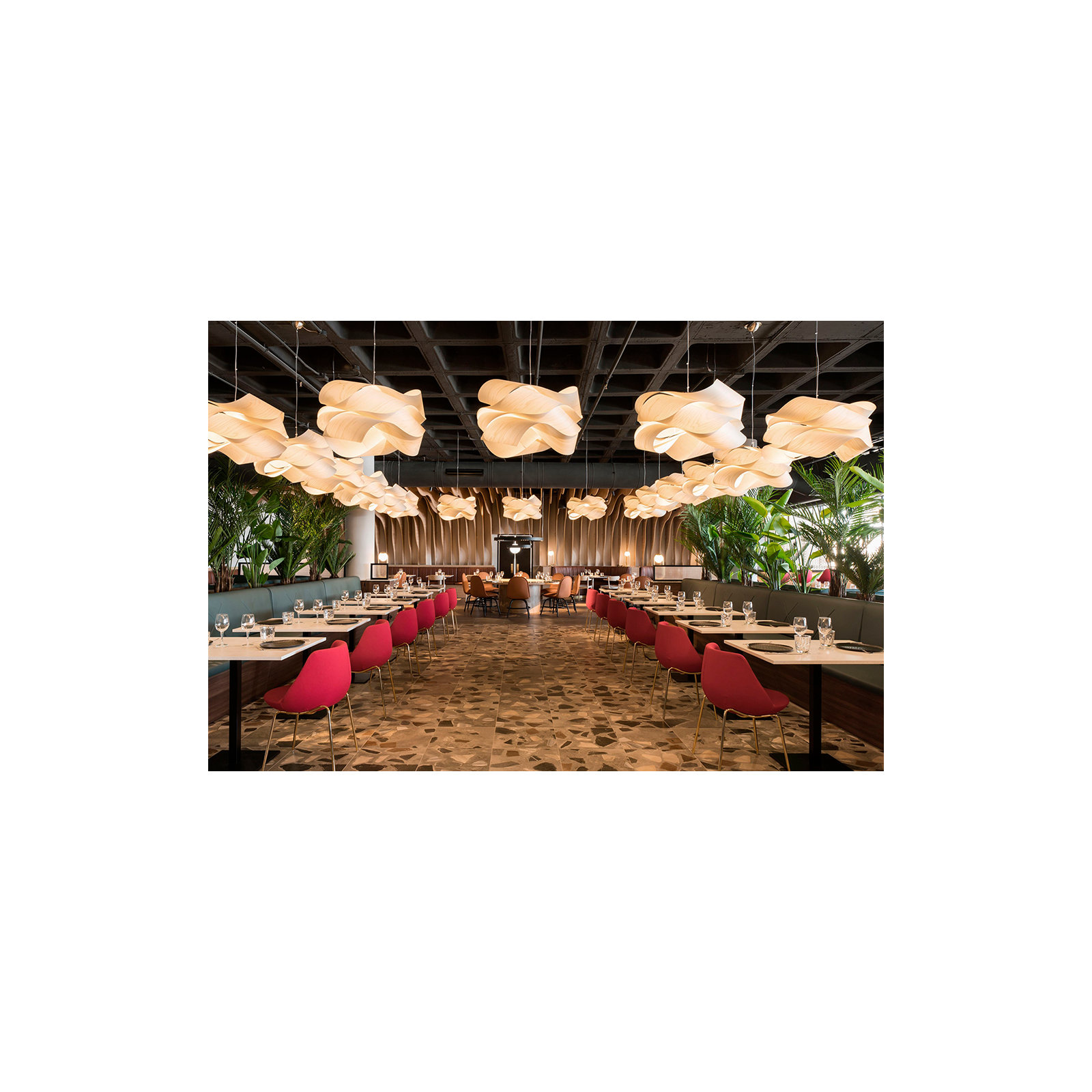 Single Light Dimmable Pendant, Ivory White, Matte Black, 15.7" H x 27.1" W x 27.1" D