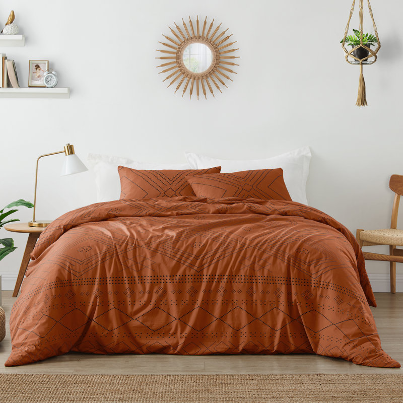 Ensemble de housse de couette Boho Tribal, Housse de couette pour grand lit et 2 taies décor