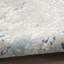 Tapis bleu et gris 5 pi