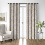 Shellabrate Natural Cotton Grommet Top Drapery Panel Set of 2