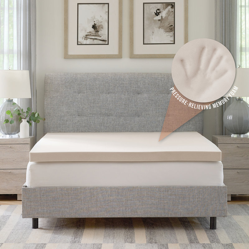 Twin XL Copper Infused Memory Foam Mattress Topper