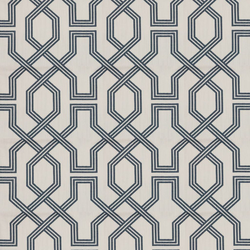 Mélange de coton Suite the Right Track, Saphir