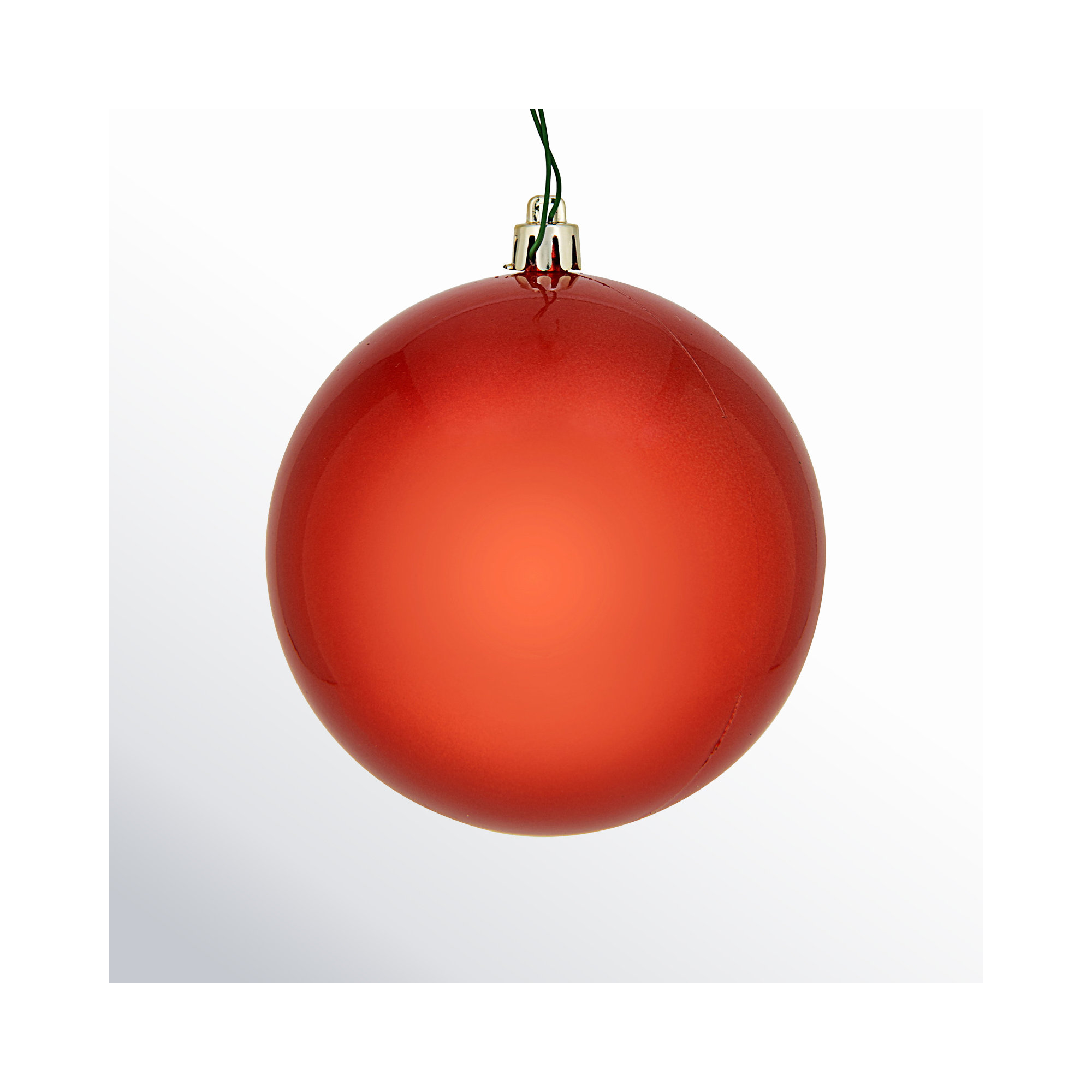Holiday Décor Ball Ornament, Bittersweet, 4" H x 4" W x 4" D