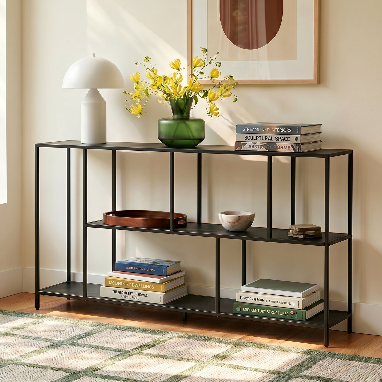 Level 52'' Console Table, Blackened Bronze