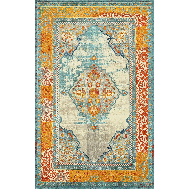 Abstract Indoor Rug, Rectangle 10'6" x 16'5"