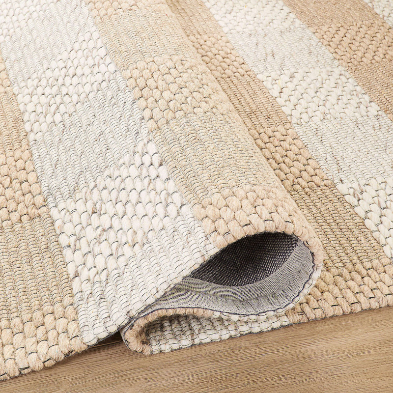 Beige Harloe / orange, Rectangle 9 pi 10 po x 13 pi 2 po