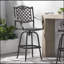 Tabouret de bar polyvalent en aluminium résistant à la rouille pour l'extérieur