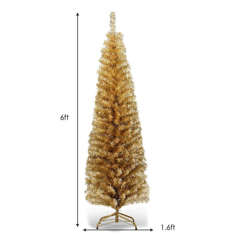 Arbre de Noël champagne 6 'H