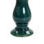 Élégant bain d'oiseaux en céramique pour l'extérieur avec motif floral 21,7 po, vert jade-1747560501