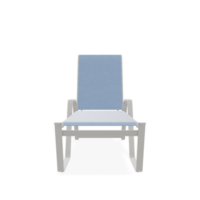 Holna Outdoor Rust-Resistant Metal Chaise Lounge