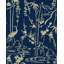 Indigo Addiction Toile Wallpaper Roll