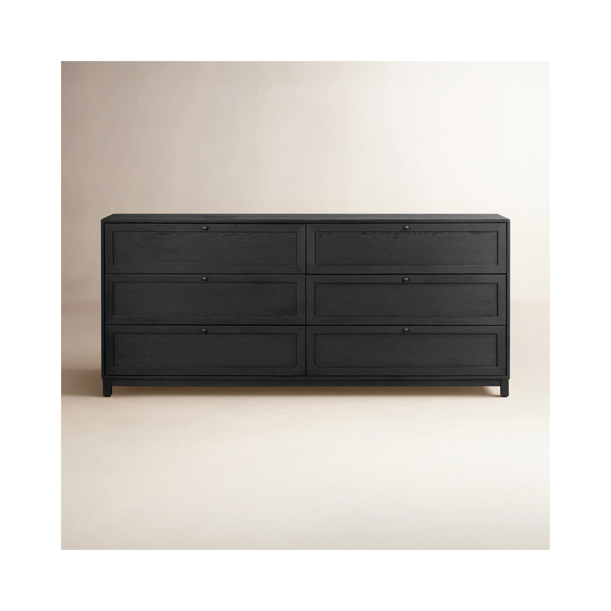 Sonata 6 - Drawer Dresser, Drifted Matte Black
