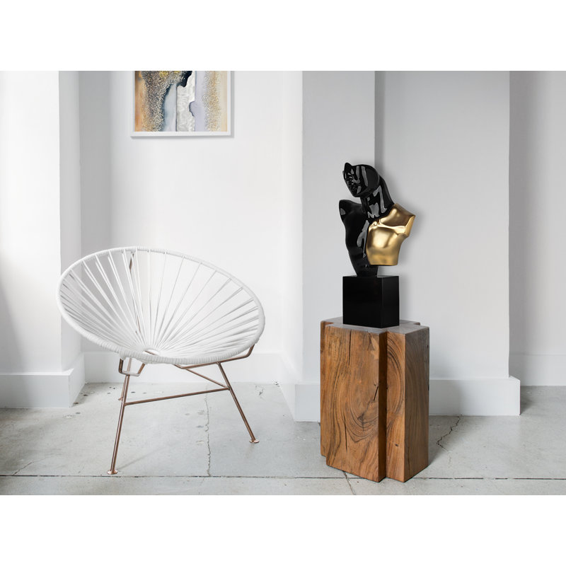 People Statue, Gold/Black