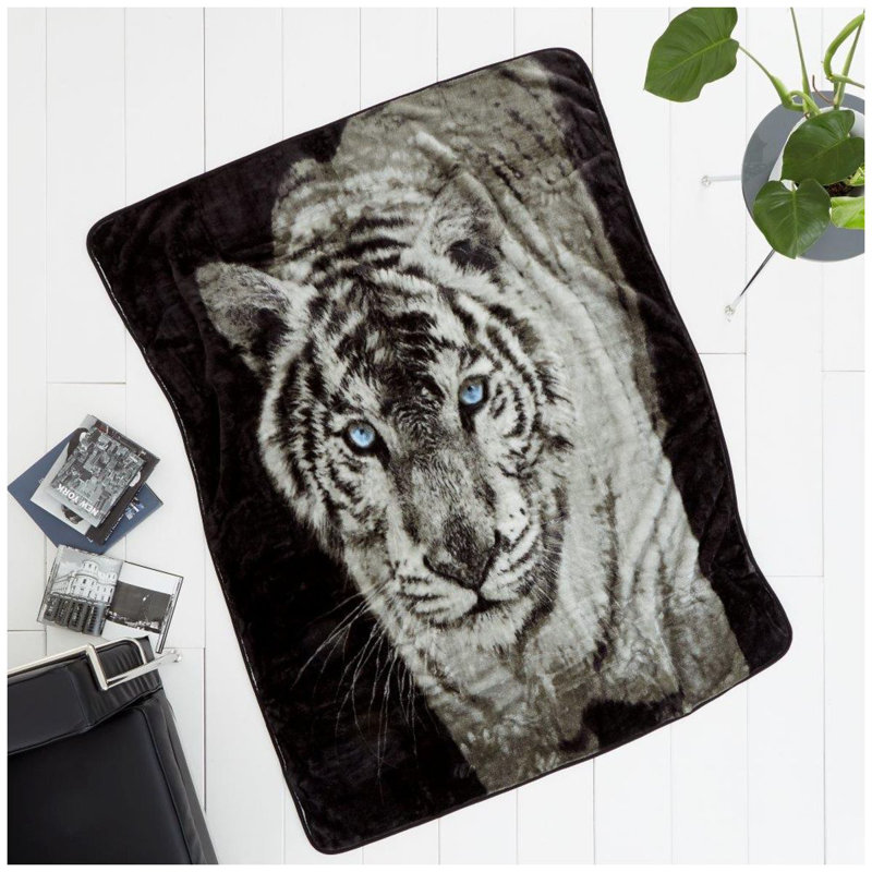 3D Animal Throw Widlife Blanket Ultra Soft Warm Fleece Animal Lovers Decorative Blanket for Sofa Couch Bed Living Room Bedroom Cosy Comfort