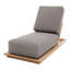 Hermosa Outdoor Teak Chaise Lounge-311407013