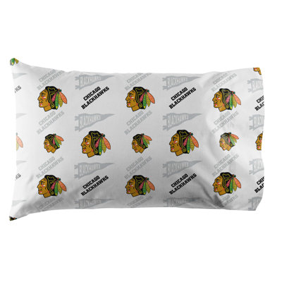 NHL Bed Sheet Sets By Sweet Home Collection, Chicago Blackhawks - Full