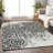 Premium Machine Washable Prisco Black Rug-2111156668