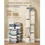117.5 cm H x 34 cm W Bookcase