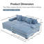 Canapé modulaire surdimensionné 82,6 po Cloud-1282833466