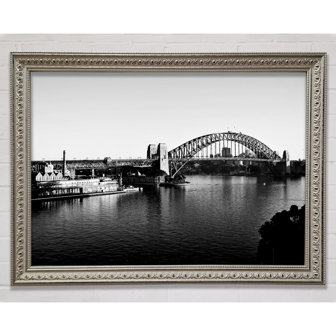 Sydney Harbour Bridge B N W - Einzelner Bilderrahmen Kunstdrucke